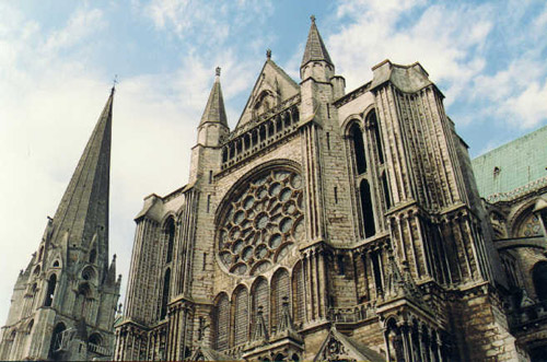 La célèbre gothique cathédrale de Chartres